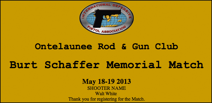 2012 Burt Shaffer Memorial Sanctioned IDPA Match at Ontelaunee Rod and Gun Club